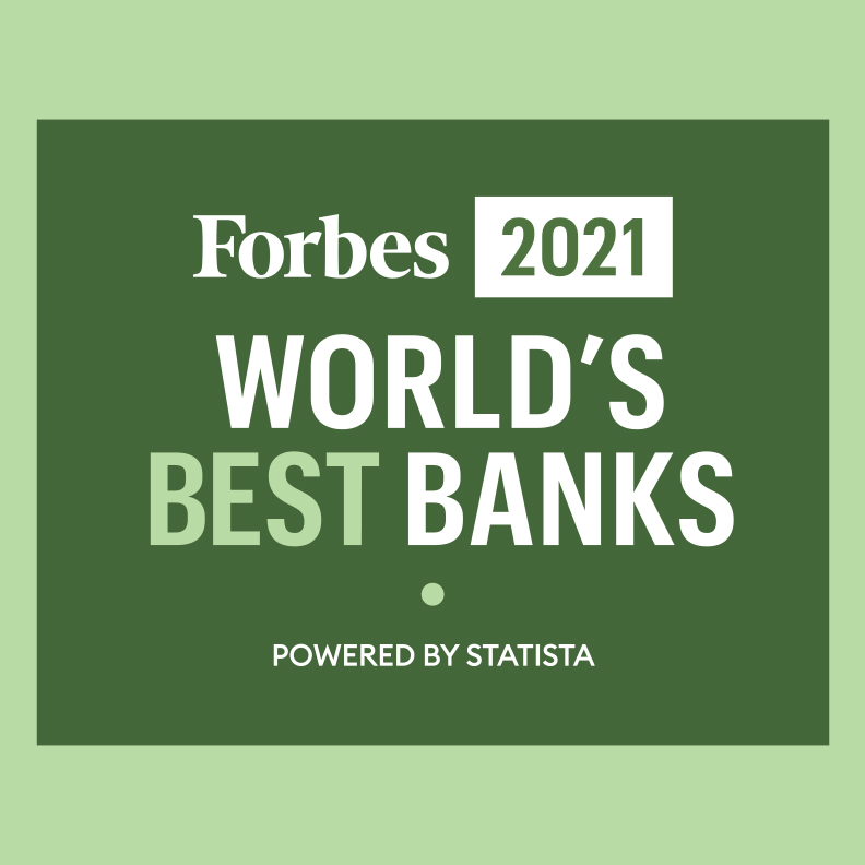 NEWSROOM IMAGE / forbes world's best banks 2021